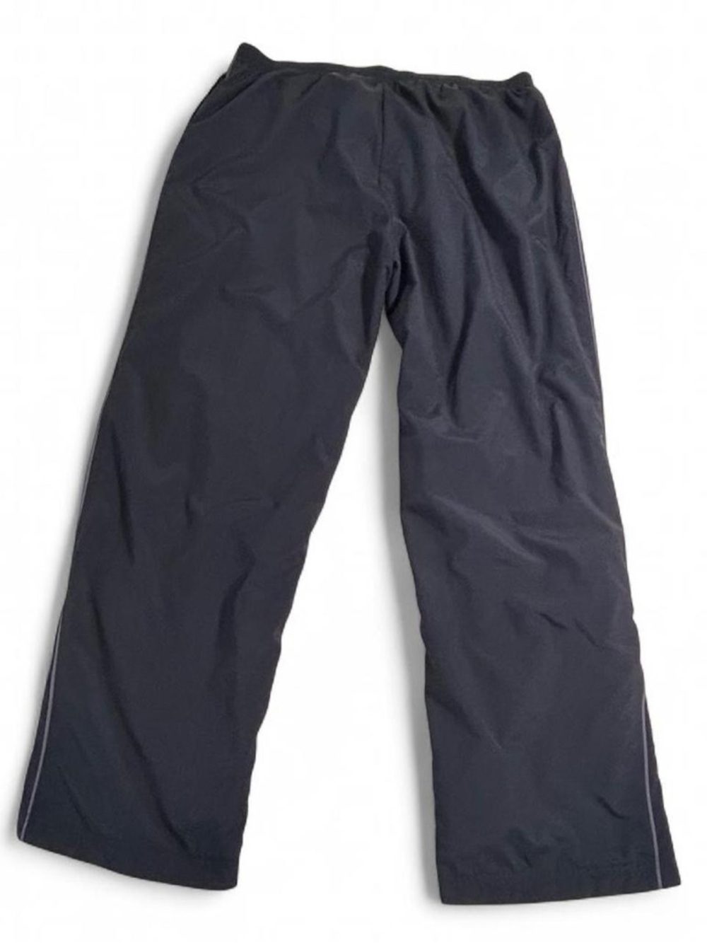 Reebok Y2K Black Track Pants Mesh Lined Zip Hem XXL - Picture 2 of 8
